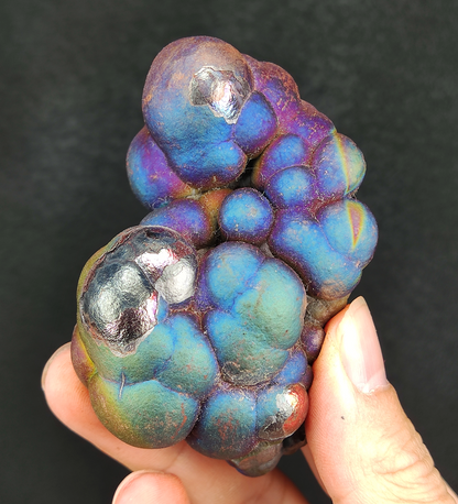 Collection Grade Blue-Green-Pink Buddha Ball | Single Core Dan Energy | Supreme Career, Networking & Vitality | Natural Malaysian Leklai Living Stone