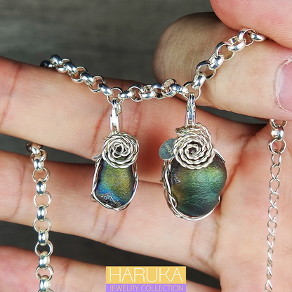 [Double Protection] Haruka Vintage Grand Buddha Bead Set | Green & Blue Manifestation | Concentrated Gallstone Power | Career Vitality & Wisdom Charm