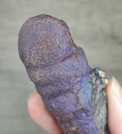 Aged Buddha Pillar Leklai | Purple, Silver & Green Colors | Rounded Solid Spec | Shielding Gossip & Wisdom Growth | Malaysia Natural Leklai