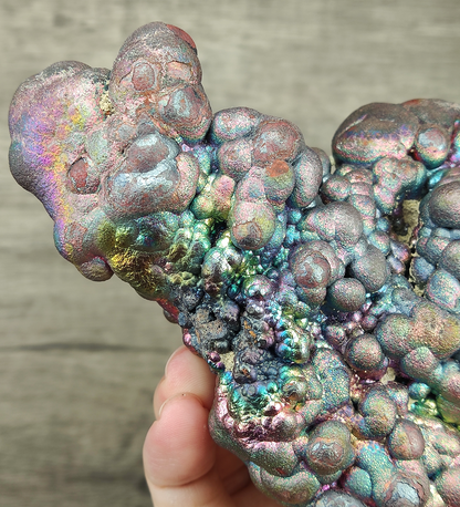 | Top premium rare Iridescent Goethite, Turgite, Hematite, Iridescent | COLOUR: Pink, Rainbow | 100% natural color |