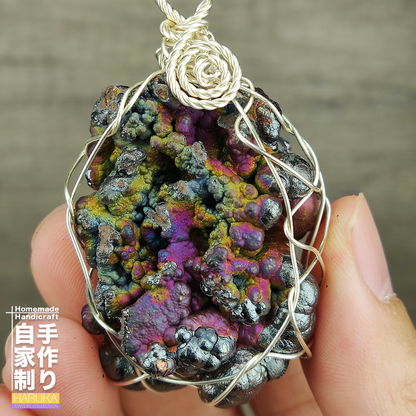 Premium Malaysia Natural Leklai Pendant | 4.1cm Quad-Color Core | Gold, Silver, Purple, Pink | All-Dimensional Energy Shield | Heavyweight Spec