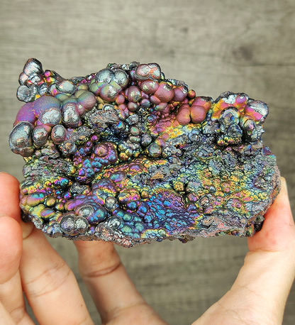 "HARUKA Giant Buddha Bead" Rainbow Double-Sided Specimen | Pink x Green x Blue x Silver | Elite Old Core Material | Universal Frequency & Career Magnet | Natural Malaysian Leklai