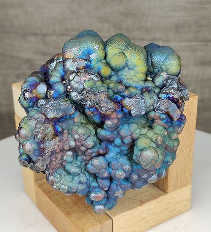 Aged Buddha Bead Leklai Display | Rare Sky Blue & Green Burst | Health Shield & Career Growth | Malaysia Natural Leklai