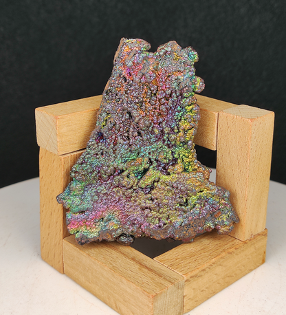 Double-Sided Collection Grade Gold-Green | Pink-Gold-Green-Blue Rainbow Slab | Business Expansion & Spiritual Recovery Strategic Execution | Natural Malaysian Leklai Living Stone