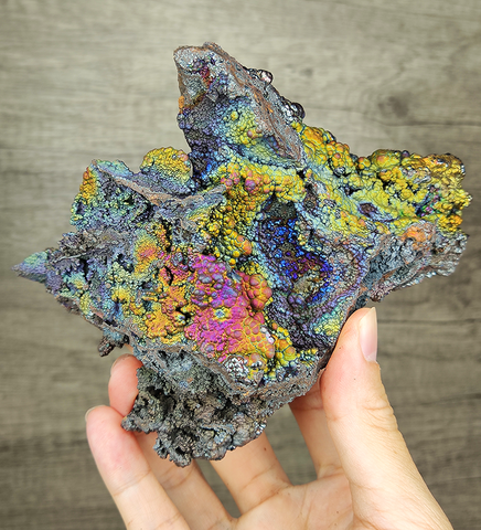 | Top premium rare Iridescent Goethite, Turgite, Hematite, Iridescent | COLOUR: Silver, Pink, Gold, Green | 100% natural color |