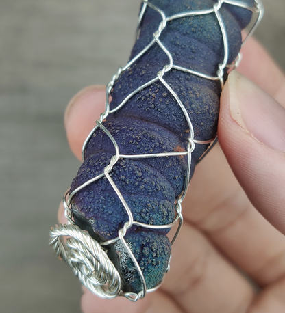 Deep Green & Blue Buddha Pillar Pendant | Solid Cylindrical Form | Strongest Repelling of Toxic People & Career Guard | High Energy Density & Aura Repair | Malaysia Leklai