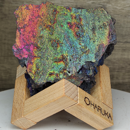 Premium Rainbow Leklai Statue | Quad-Color Radiance (Gold, Orange, Pink, Green) | Abundance, Career & Total Aura Harmony