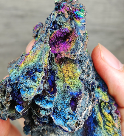 Collection Grade Purple-Blue Series | Double-Sided Rainbow Leklai | Supreme Decision Intuition, Wealth Authority & Mind-Body Protection | Natural Malaysian Leklai