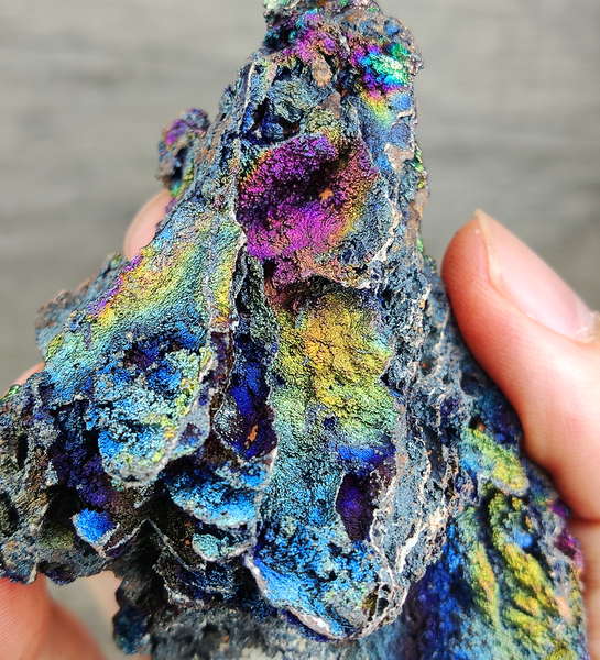 | Top premium rare Iridescent Goethite, Turgite, Hematite, Iridescent | COLOUR: Gold, Blue, Purple | 100% natural color |