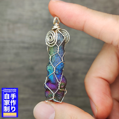 Top Grade Purple-Blue-Green Buddha Pillar | Career Growth, Authority & Targeted Protection | Strategic Intuition Enhancement | Natural Malaysian Leklai Pendant