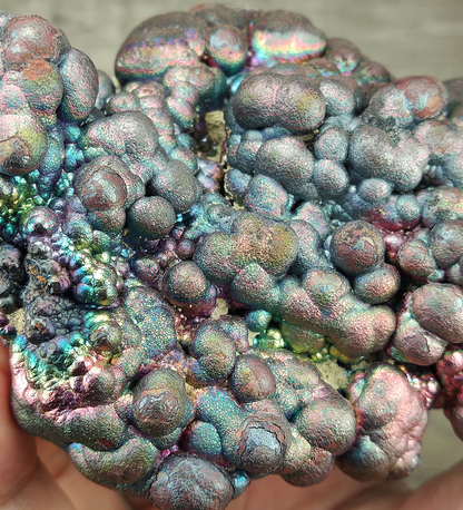 | Top premium rare Iridescent Goethite, Turgite, Hematite, Iridescent | COLOUR: Pink, Rainbow | 100% natural color |