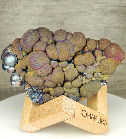 "HARUKA Giant Buddha Bead" Rainbow Double-Sided Specimen | Brown x Yellow x Silver | Elite Old Core Material | Status Stability & Wealth Manifestation | Natural Malaysian Leklai