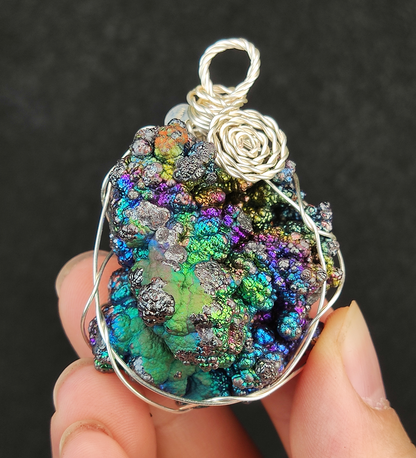 Collector Grade "Bodhi Bead" Heavyweight Green Burst Pendant | Quad-Color Spectrum: Green-Silver-Purple-Gold | Elite Core Material | Universal Career & Wealth Anchor | Natural Malaysian Leklai