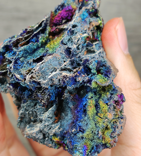 | Top premium rare Iridescent Goethite, Turgite, Hematite, Iridescent | COLOUR: Gold, Blue, Purple | 100% natural color |