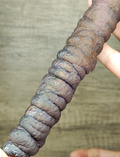 | Goethite Pillar(19cm) | Top premium rare Iridescent Goethite, Turgite, Hematite, Iridescent | COLOUR:  brown, purple,Rainbow | 100% natural color |