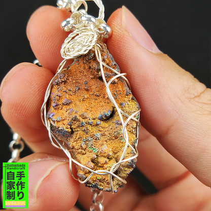 Top Grade Gold-Gold Manifestation | Supreme Wealth & Status Stability | Natural Malaysian Leklai Living Stone Pendant
