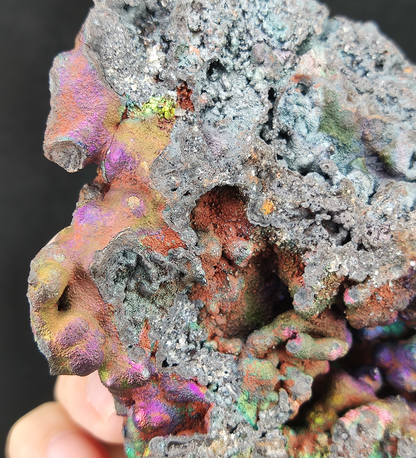 Haruka Rainbow Leklai | Ganesha & Mural Form | Wisdom Manifestation & Career Expansion Piece | Natural Malaysian Leklai | Mineral Specimen