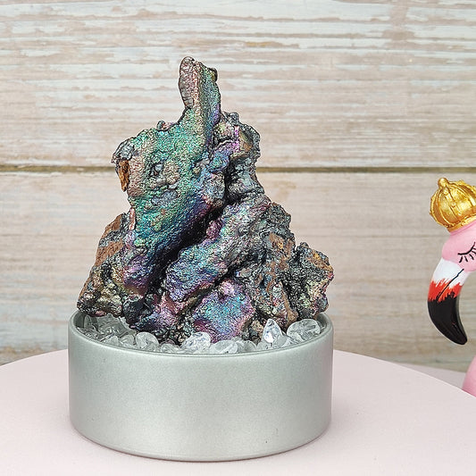  | Top premium rare Iridescent Goethite, Turgite, Hematite, Iridescent | COLOUR: Silver , pruple, Green, pink | 100% natural color |