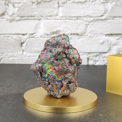 頂級七彩力泥膽料｜5.5cm 金綠粉三色共榮：能量集中的豐盛守護