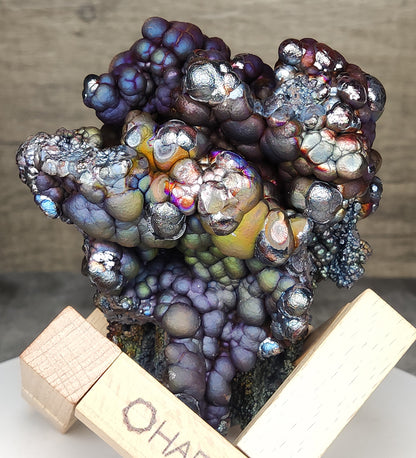 Rare Giant Ancient "Big Buddha" Core | 10.6cm Iridescent Goethite | Purple, Blue & Green Full Aura | Authentic Malaysian