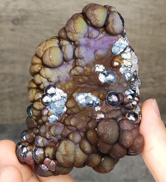 | Top premium rare Iridescent Goethite, Turgite, Hematite, Iridescent | COLOUR: purple, glod| 100% natural color |