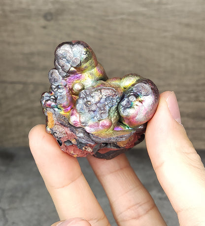 | Top premium rare Iridescent Goethite, Turgite, Hematite, Iridescent | COLOUR: pink, glod, green| 100% natural color |