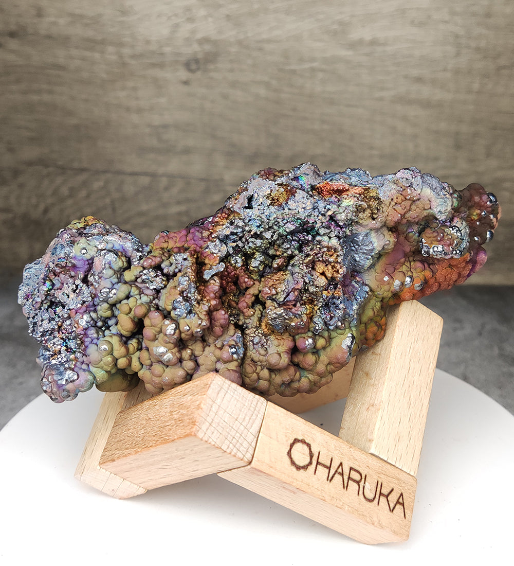 | Top premium rare Iridescent Goethite, Turgite, Hematite, Iridescent | COLOUR: Orang, glod, purple | 100% natural color |