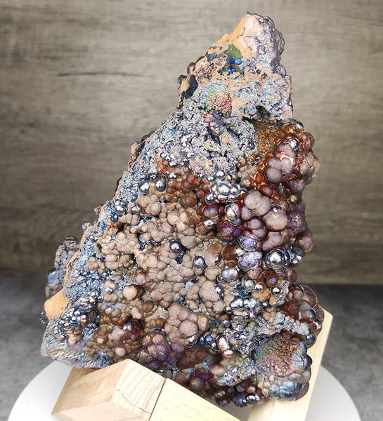 | Top premium rare Iridescent Goethite, Turgite, Hematite, Iridescent | COLOUR: Silver grey, purple, blue, gold | 100% natural color |