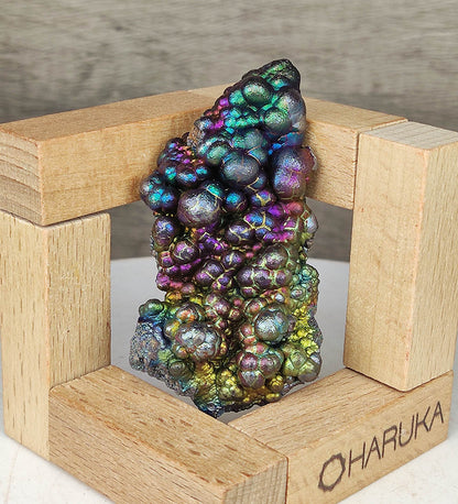 [Top Tier] Haruka Buddha Bead | Dragon Skin Texture | Purple, Gold & Green (6.6cm) | Rare Ancient Gallstone | Supreme Authority Anchor