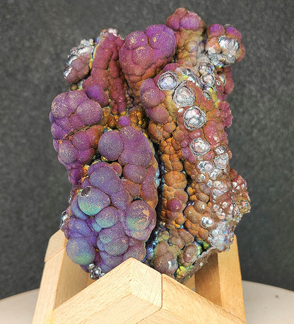 Collector's Grade "HARUKA Giant Buddha Bead" Mystic Purple-Gold Specimen | Purple x Gold x Silver x Green | Elite Old Core Material | Emotional Equilibrium & Universal Manifestation | Natural Malaysian Leklai