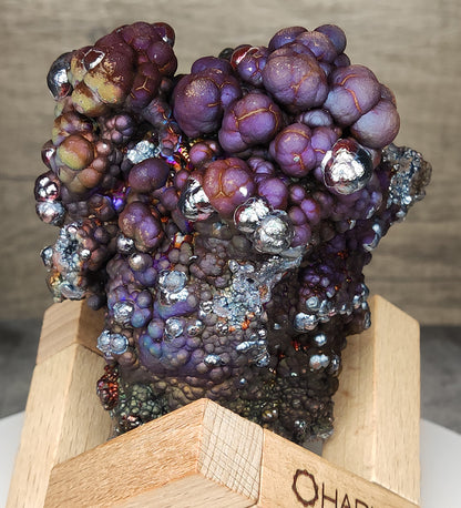 Rare Giant Ancient "Big Buddha" Core | 10.6cm Iridescent Goethite | Purple, Blue & Green Full Aura | Authentic Malaysian