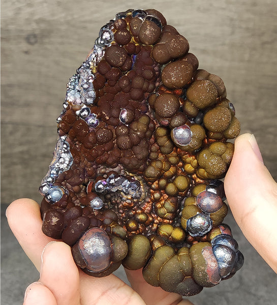 | Top premium rare Iridescent Goethite, Turgite, Hematite, Iridescent | COLOUR: purple, glod| 100% natural color |