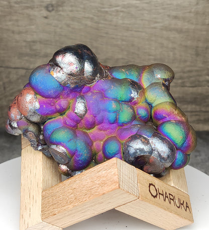 | Top Grade | Ancient "Big Buddha" Core | 9cm Purple, Blue & Green Synergy | Authentic Malaysian