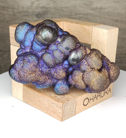 Rare Ancient "Big Buddha" Core | Iridescent Goethite | Purple Aura Radiance | Authentic Malaysian | 8.3x4.8x2.3cm