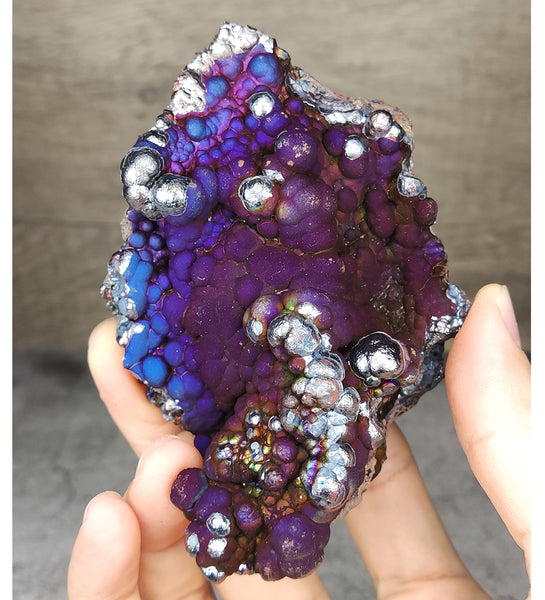 | Top premium rare Iridescent Goethite, Turgite, Hematite, Iridescent | COLOUR: purple, blue | 100% natural color |