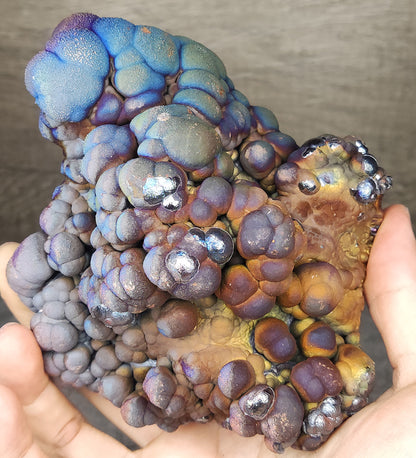 Premium Aged-Mine Aluka Buddha Bead Leklai (Goethite) Rare Core Essence (Blue x Purple)｜Wealth · Protection · Emotional Stability · High Directional Energy