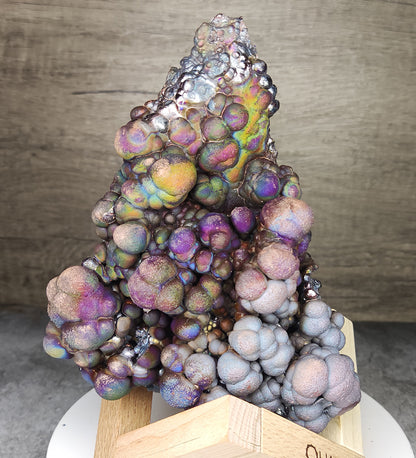 老料大佛珠力泥｜銀灰紫藍金多色顯色：多維能量平衡膽料