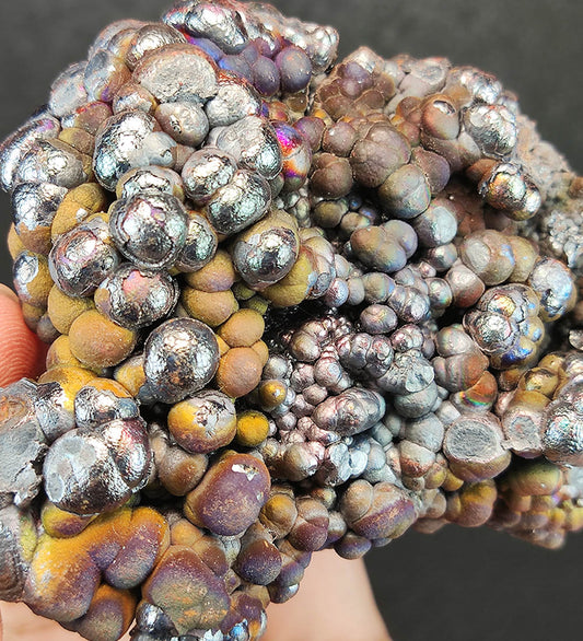 | Top premium rare Iridescent Goethite, Turgite, Hematite, Iridescent | COLOUR: Silver, Gold | 100% natural color |