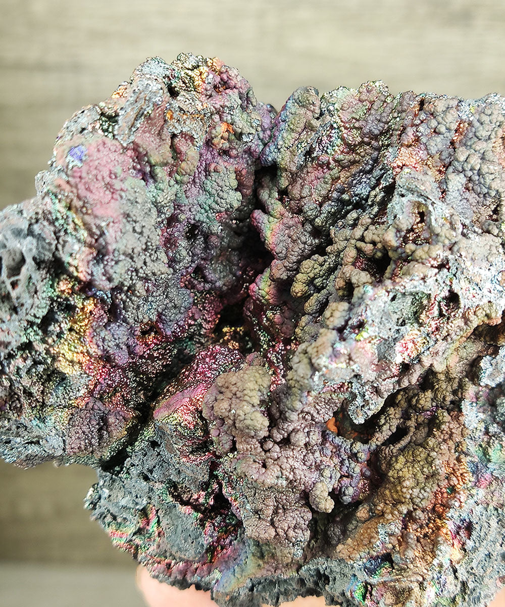 | Top premium rare Iridescent Goethite, Turgite, Hematite, Iridescent | COLOUR: Purple, Blue | 100% natural color |