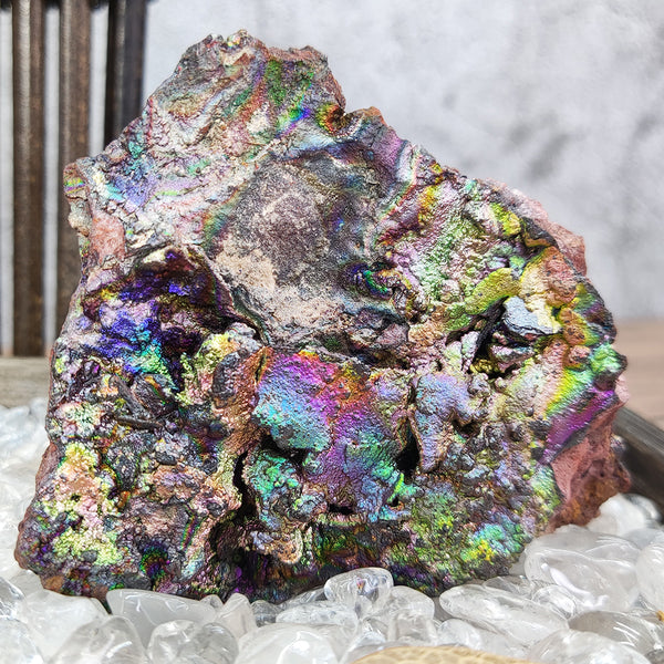 | Top premium rare Iridescent Goethite, Turgite, Hematite, Iridescent | COLOUR: Gold, pink, purple, green | 100% natural color |