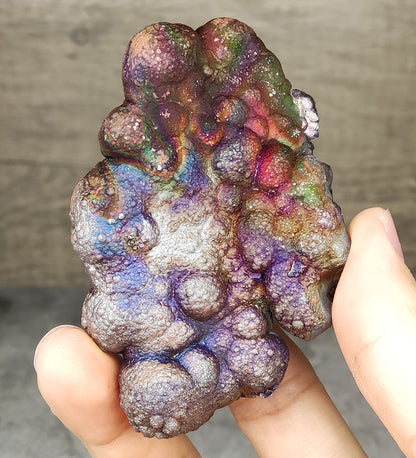稀有老料大佛珠｜7.9cm 紫橙綠滿色膽料：穩定地位、事業生機與情緒智慧之光