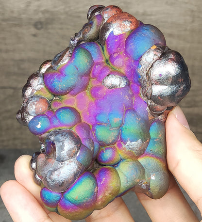 | Top Grade | Ancient "Big Buddha" Core | 9cm Purple, Blue & Green Synergy | Authentic Malaysian
