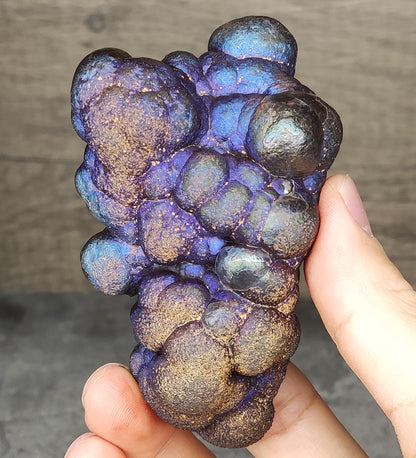 Rare Ancient "Big Buddha" Core | Iridescent Goethite | Purple Aura Radiance | Authentic Malaysian | 8.3x4.8x2.3cm