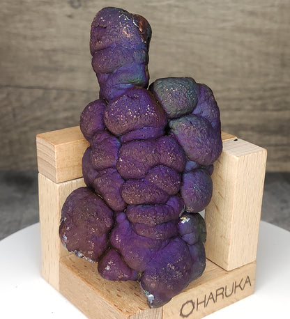 收藏級亞嚕家大佛柱｜8.5 cm孖柱紫銀顯色圓頭膽料：強效驅小人與指向性能量中樞