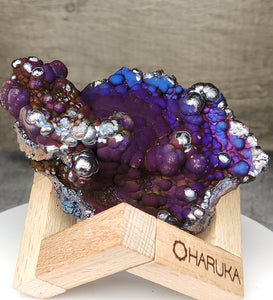 | Top premium rare Iridescent Goethite, Turgite, Hematite, Iridescent | COLOUR: purple, blue | 100% natural color |