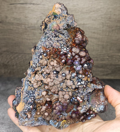 老料大佛珠力泥｜銀灰紫藍金多色顯色：多維能量平衡膽料