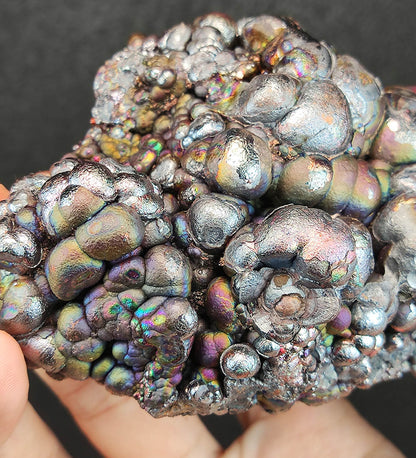 "HARUKA Giant Buddha Bead" Rainbow Double-Sided Specimen | Pink x Green x Purple x Silver | Elite Old Core Material | Universal Frequency & Emotional Composure | Natural Malaysian Leklai