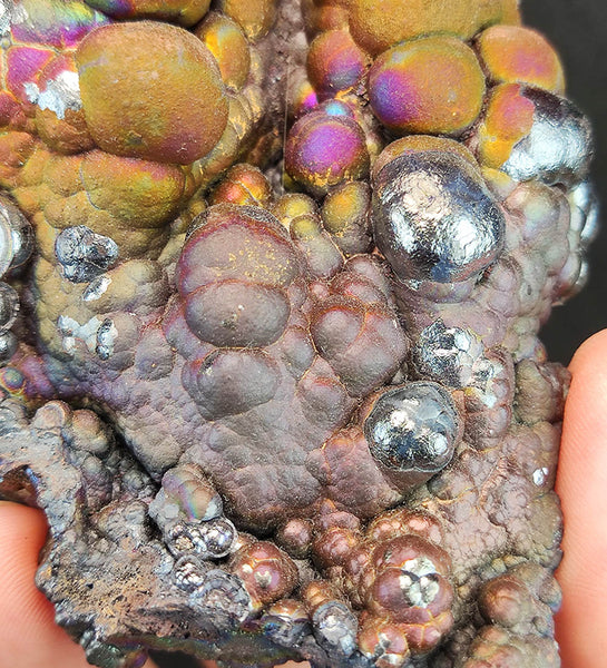 | Top premium rare Iridescent Goethite, Turgite, Hematite, Iridescent | COLOUR: Pink, Gold, Silver | 100% natural color |