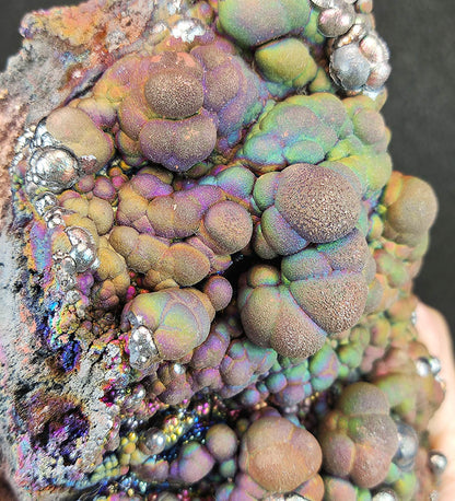 | Top premium rare Iridescent Goethite, Turgite, Hematite, Iridescent | COLOUR:Green, Gold, Rainbow | 100% natural color |