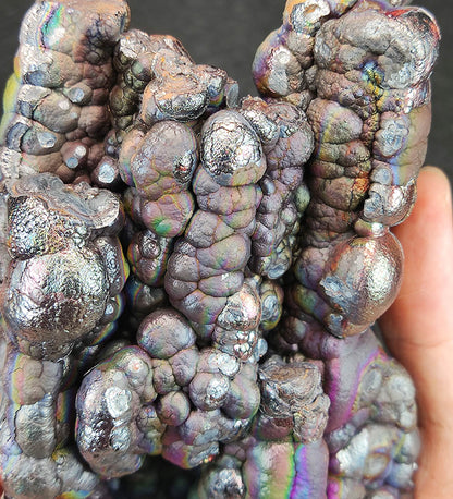 | Top premium rare Iridescent Goethite, Turgite, Hematite, Iridescent | COLOUR:Silver, Rainbow | 100% natural color |